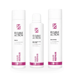 HAIR COMPANY PROFESSIONAL DOUBLE ACTION Rebuild atstatomasis rinkinys plaukams