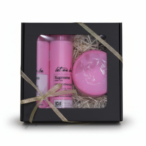 Let Me Be Supreme rinkinys pažeistiems, gyvybės netekusiems plaukams šventinėje juodoje pakuotėje