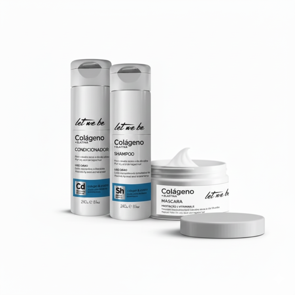 Let Me Be Collagen plaukų priežiūros rinkinys su kolagenu ir elastinu (3 produktai)