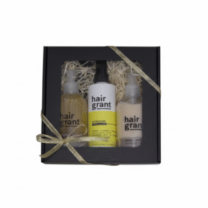 HAIR GRANT Repair & Nutrition rinkinys pažeistiems plaukams + Nutricream nenuplaunama kaukė šventinėje juodoje pakuotėje