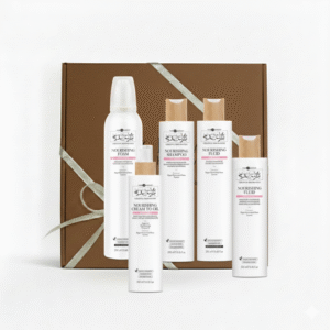 HAIR COMPANY PROFESSIONAL Inimitable Style Nourishing pilnas maitinamasis ritualas šventinėje rudoje pakuotėje