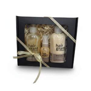 HAIR GRANT Repair & Nutrition Plus rinkinys pažeistiems plaukams šventinėje juodoje pakuotėje