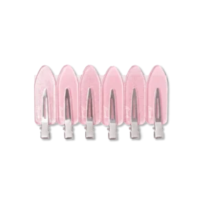 MERMADE HAIR rožiniai plaukų segtukai nepaliekantys žymių No-Crease Clips 6 vnt.