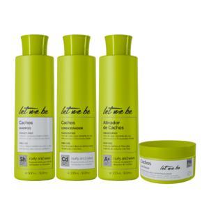 Let Me Be Curls rinkinys garbanotiems plaukams (4 produktai)