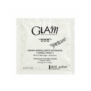 Mėginukas DOTT.SOLARI Glam Supercurl Intensyviai formuojantis kremas garbanotiems plaukams, 8 ml